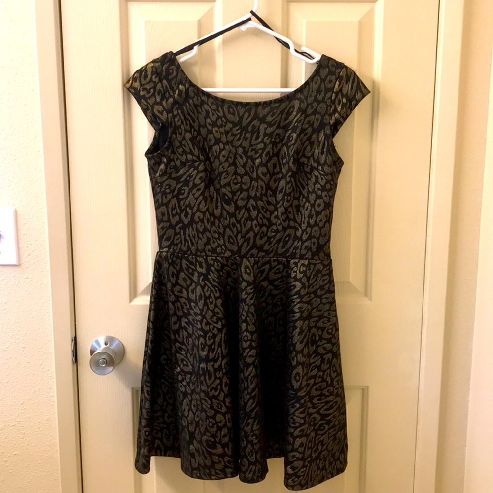 New midi leopard pattern dress
